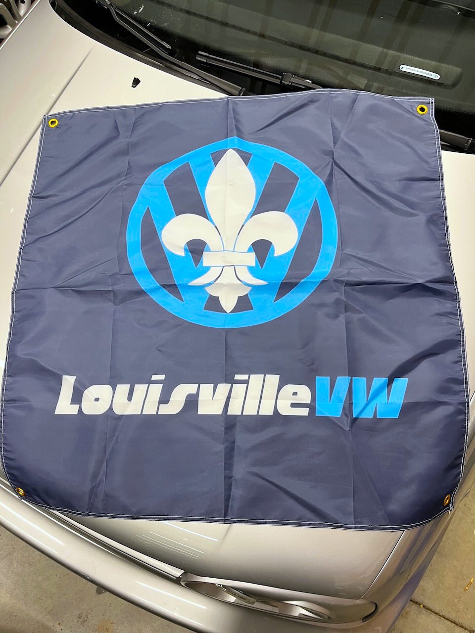 Banner flag with logo